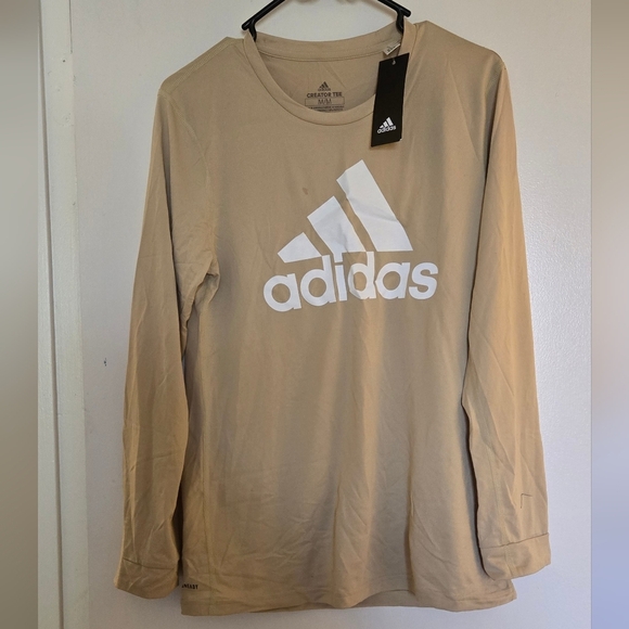 Adidas Tan Long Sleeve Shirt - Picture 1 of 7